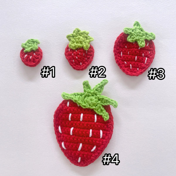 crochet strawberry digital pattern